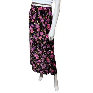 Vintage Handmade Velvet Maxi Skirt XS Psychedelic Hippie Boho Fairy Grunge